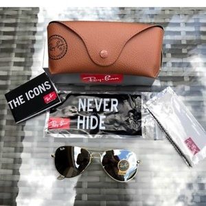 Ray ban aviators POLARIZED classic excellent cond.